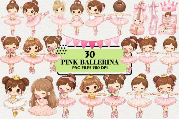 Download Kawaii Blush Pink Ballerina Clipart - Blush pink Collection