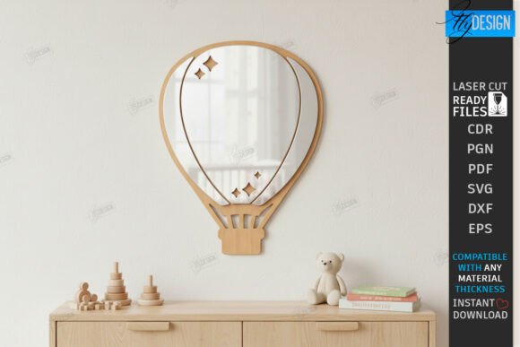 Download Kids Room Wall Mirror Laser Cut | CNC - Kids room Collection