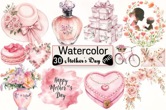 Download Blush Pink Mother's Day Clipart - Blush pink Collection