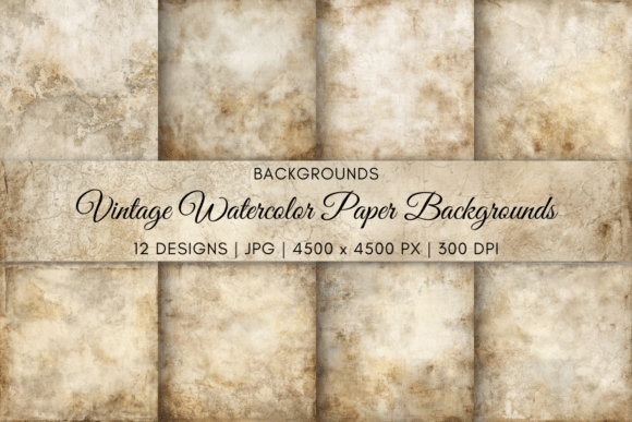 Download Vintage Watercolor Paper Backgrounds - Vintage watercolor Collection