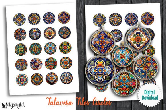 Download Talavera Tiles Digital Collage Sheets - Digital collage sheets Collection