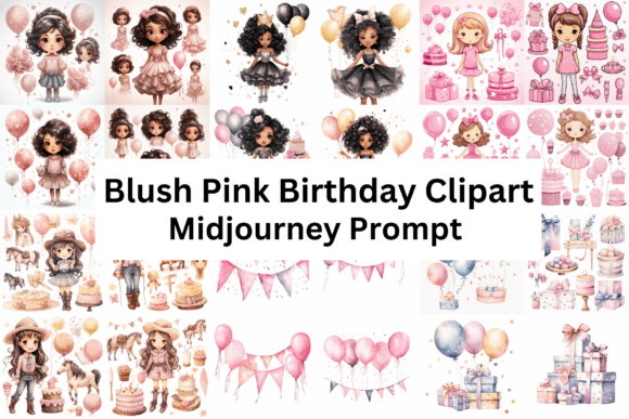 Download Watercolor Blush Pink Birthday Clipart - Blush pink Collection