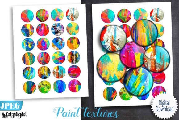 Download Paint Textures Digital Collage Sheets - Digital collage sheets Collection